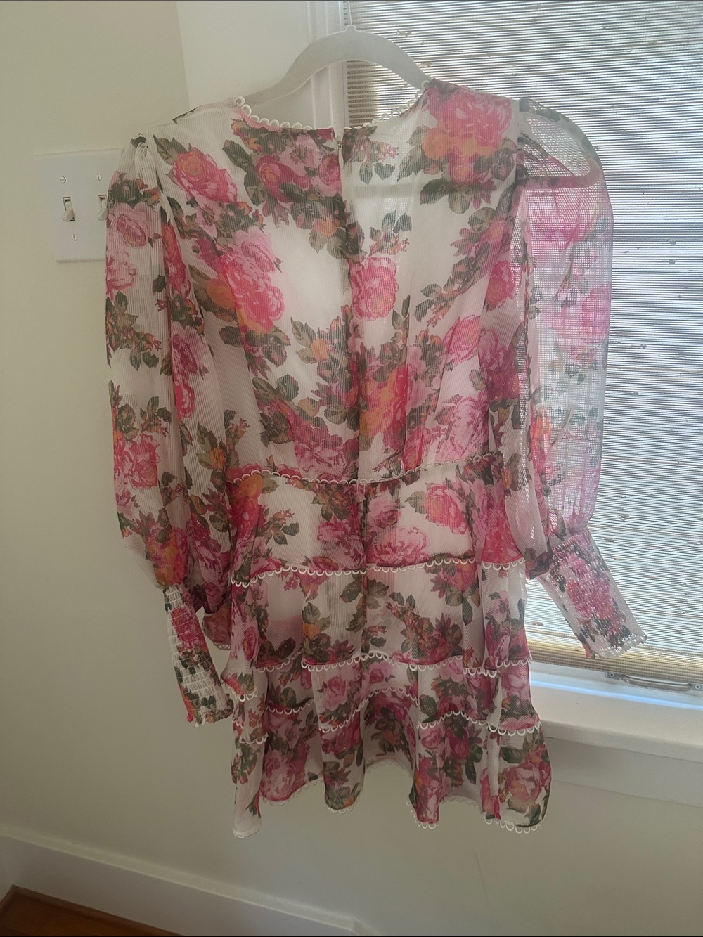 KEEPSAKE the Label Floral Pink and Green Mini Dress - Picture 3 of 3